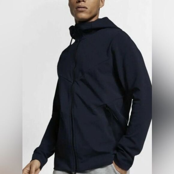 NIKE Sportswear Tech Pack Windrunner Full-Zip Hooded Jacket Black Men’s Size M - Picture 1 of 13